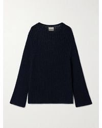 KHAITE - Elowen Open-Knit Cotton Sweater - Lyst