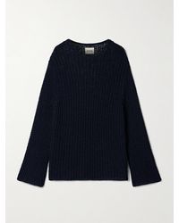 KHAITE - Elowen Open-Knit Cotton Sweater - Lyst