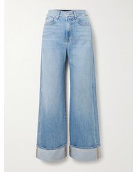 Veronica Beard - Taylor Hoch Sitzende Jeans Mit Weitem Bein - Lyst