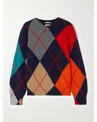 JW Anderson - Pringle Argyle Wool Sweater - Lyst