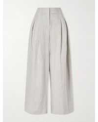 Twp - Drew Pleated Wide-Leg Hemp Pants - Lyst