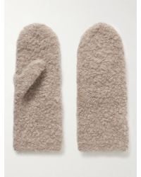 The Row - Ladislas Fäustlinge Aus Bouclé Aus Einer Mischung Aus Kaschmir, Alpakawolle Und Seide - Lyst