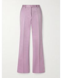 Tom Ford - Cotton And Silk-Blend Duchesse Satin Straight-Leg Pants - Lyst