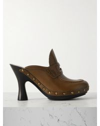 Burberry - Mules En Cuir À Clous - Lyst
