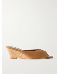 Jamie Haller - The Kit Slide Leather Platform Sandals - Lyst
