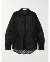 Stella McCartney - Polka-Dot Silk-Blend Crepon Shirt - Lyst