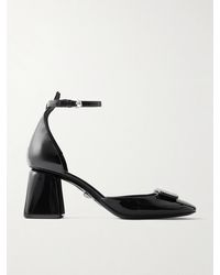 Versace - Barret Pumps Aus Lackleder Mit Verzierung - Lyst