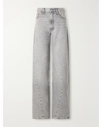Mother - The Lemon Twist Sneak High-Rise Wide-Leg Jeans - Lyst