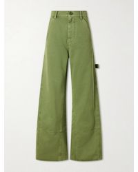 Marni - Cotton-Drill Wide-Leg Cargo Pants - Lyst