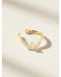 Mizuki - 14-Karat Diamond Ear Cuff - Lyst