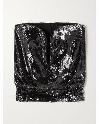 Isabel Marant - Mandy Strapless Sequined Crepe Top - Lyst