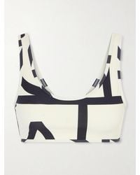 TOTEME - Monogram Printed Bikini Top - Lyst