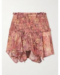 Isabel Marant - Ceiva Silk-Chiffon Mini Skirt - Lyst