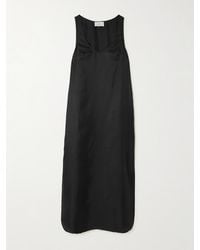 Loulou de Saison - Nada Silk-Twill Midi Dress - Lyst