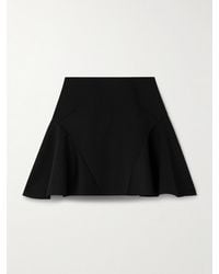 Givenchy - Grain De Poudre Wool Mini Skirt - Lyst