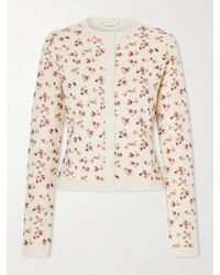 Magda Butrym - Floral-Print Wool, Silk And Cashmere-Blend Cardigan - Lyst