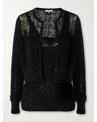 Chloé - Pointelle-Knit Cotton Tank And Cardigan Set - Lyst