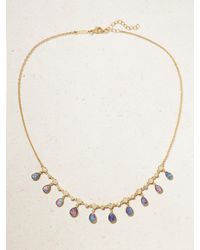 Jacquie Aiche - Shaker Kette Aus 14 Karat Mit Diamanten Und Opalen - Lyst