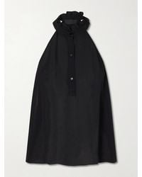 Nili Lotan - Daniella Silk-Georgette Halterneck Blouse - Lyst