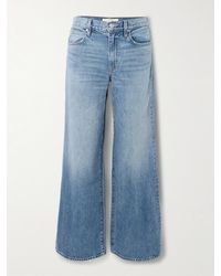 SLVRLAKE Denim - Selena Mid-Rise Wide-Leg Jeans - Lyst