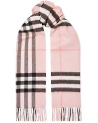 pink burberry cashmere scarf