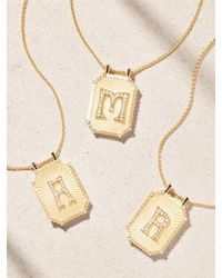 Marie Lichtenberg - Letter Scapular 18-Karat, Enamel And Diamond Necklace - Lyst