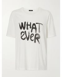 R13 - Whatever 13 Printed Cotton And Cashmere-Blend Jersey T-Shirt - Lyst