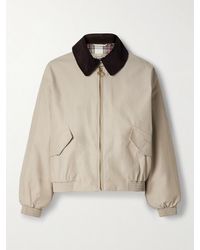 Barbour - The Edit By Alexa Anna Corduroy-Trimmed Cotton-Blend Jacket - Lyst