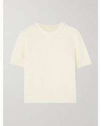 Doen - Hearst Verkürzter, Kurzärmeliger Pullover Aus Einer Alpakawollmischung - Lyst