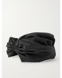 Jennifer Behr - Dinah Gathered Duchesse Silk-Satin Headband - Lyst