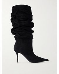 AMINA MUADDI - Anok 90 Suede Boots - Lyst