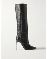 Paris Texas - Stiletto 105 Croc-Effect Leather Knee Boots - Lyst