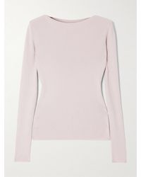 Our Legacy - Emporio Armani Stretto Ribbed Cotton And Silk-Blend Sweater - Lyst