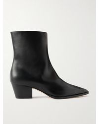 Manolo Blahnik - Aliera 50 Leather Ankle Boots - Lyst