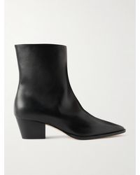 Manolo Blahnik - Aliera 50 Ankle Boots Aus Leder - Lyst