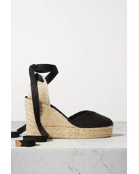 castañer chiara 80 canvas wedge espadrilles