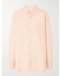 KHAITE - Newton Cotton-Poplin Shirt - Lyst