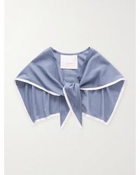 Les Vacances d'Irina - Sailor Cotton-Voile Triangle Scarf - Lyst