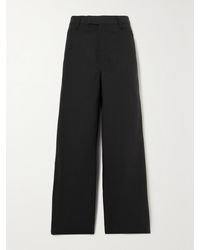 Amiri - Cotton-Canvas Wide-Leg Pants - Lyst