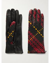 Agnelle - Stanilas Woven Leather Gloves - Lyst