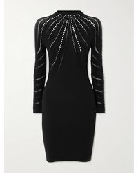 Wolford - Perforated Stretch Wool-Blend Mini Dress - Lyst
