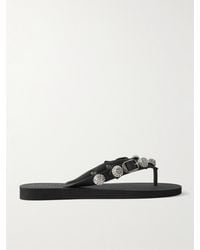 Balenciaga - Cagole Zehensandalen Aus Gummi Mit Verzierungen - Lyst