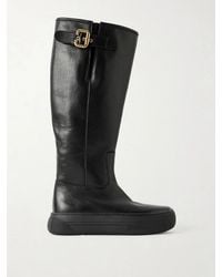 Chloé - Delia Leather Knee Boots - Lyst