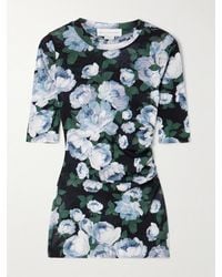 Stella McCartney - Floral-Print Mesh Top - Lyst