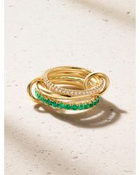 Spinelli Kilcollin - Norah 18-Karat, Emerald And Diamond Ring - Lyst