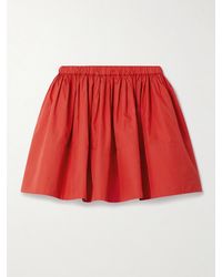 Suzie Kondi - Foosta Cotton-Poplin Mini Skirt - Lyst