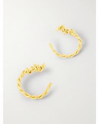 YSSO - Snake-Plated Hoop Earrings - Lyst