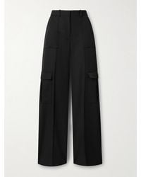 Veronica de Piante - Etta Hose Mit Weitem Bein Aus Grain De Poudre Aus Wolle - Lyst