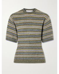 Proenza Schouler - Dana Striped Wool-Blend Sweatshirt - Lyst