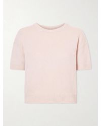 KHAITE - Golden Cashmere Sweater - Lyst